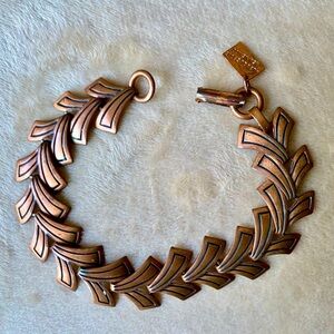 Vtg Navajo Copper Link Bracelet New Mexico